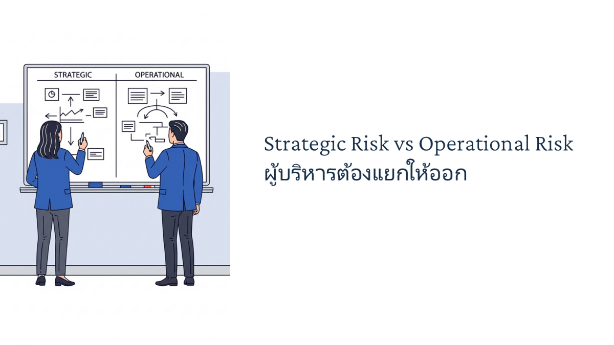 Military Operational Risk Vs System Risk Strategic Risk vs Operational Risk ผู้บริหารต้องแยกให้ออก