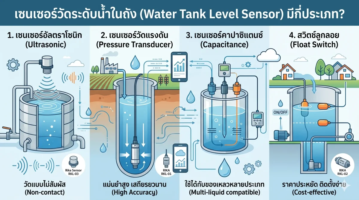 Water Tank Level Sensor : Types and Selection Guide