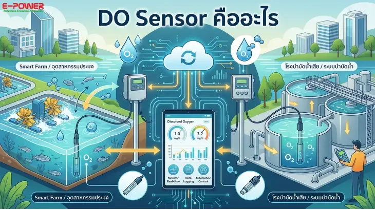 DO Sensor สำหรับ Smart Farm และบำบัดน้ำเสีย