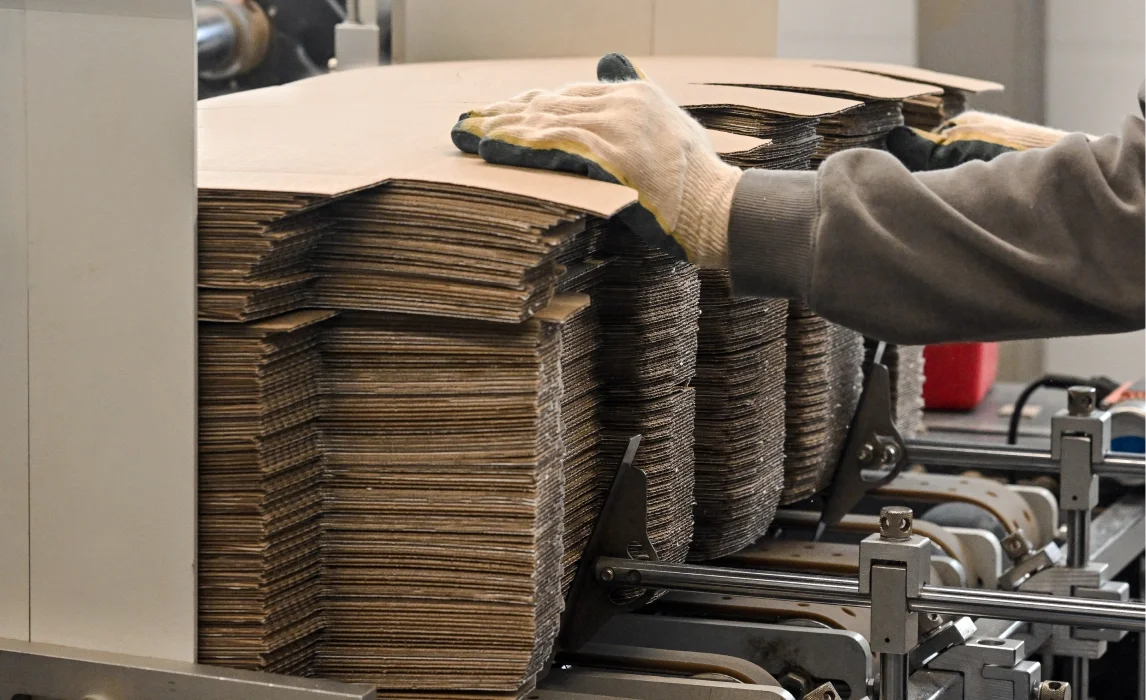 Reduce factory costs! With corrugated boxes for e-commerce.