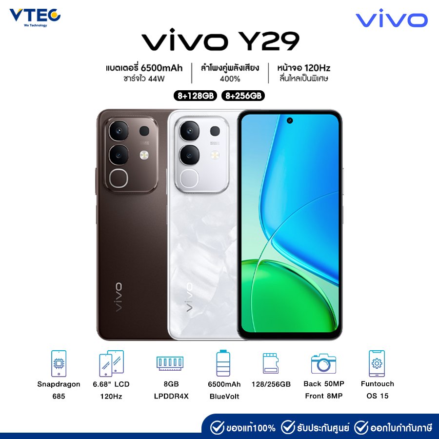 【説明必読】VIVO Y29 SD685 8GB/128GB ホワイト vivo Y29 (8+128GB) (8+256GB)