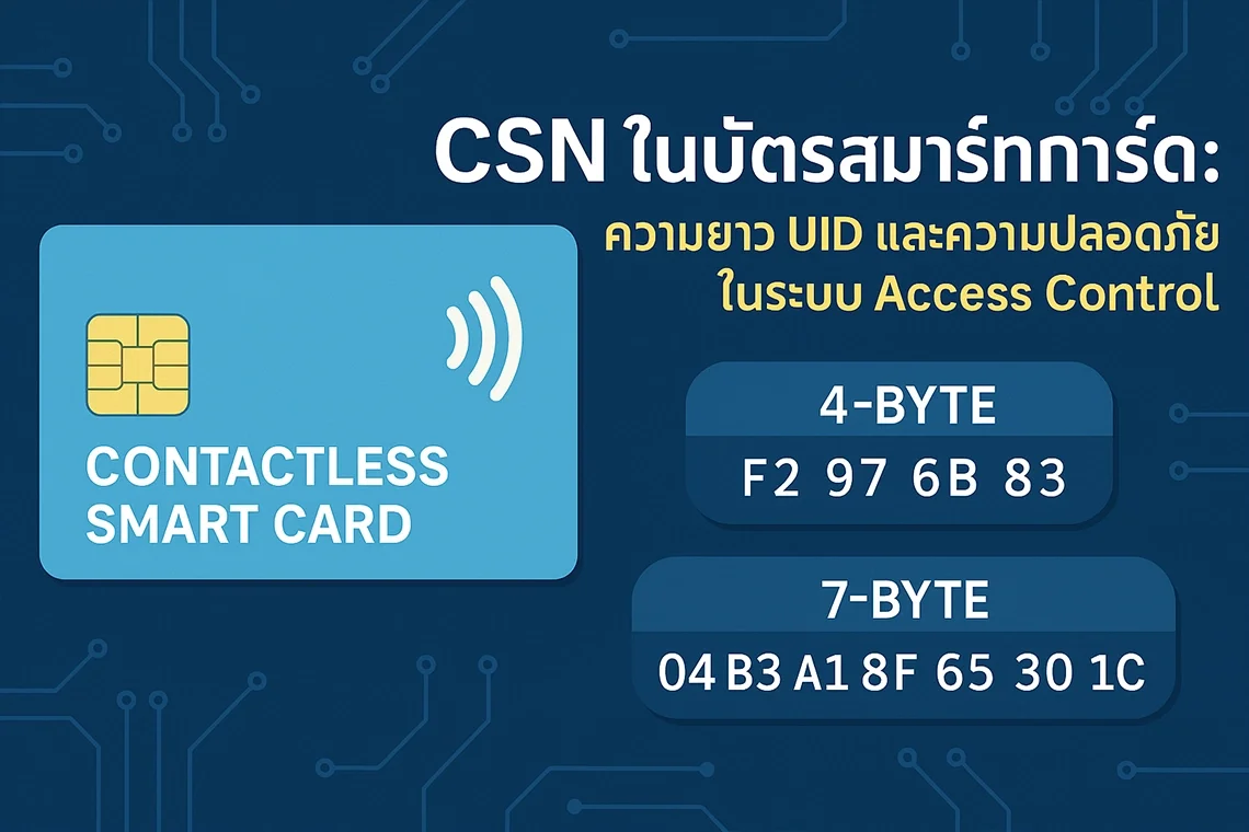 ทำความรู้จัก CSN ในบัตรสมาร์ทการ์ด: ความยาว UID และความปลอดภัยในระบบ ...