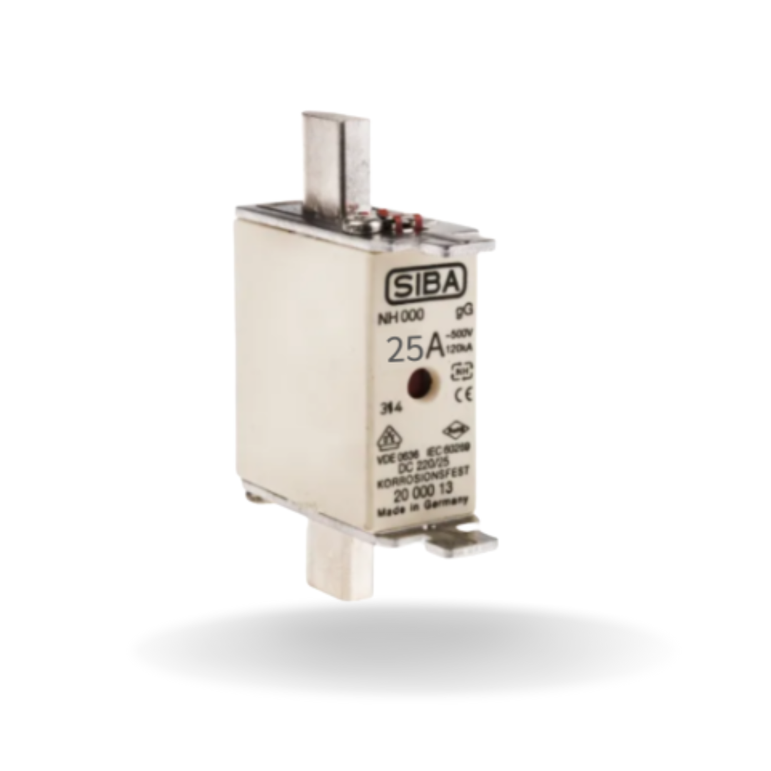 Low Voltage Fuse, Class gG/gL, 500V, NH 000, 25A bluestone