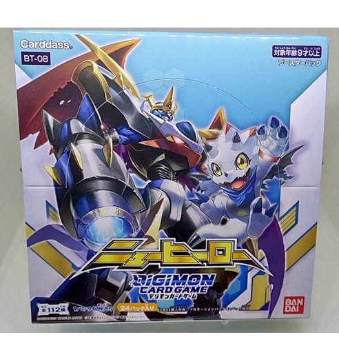 Bandai Digimon Card Game Box Bt08 New Hero