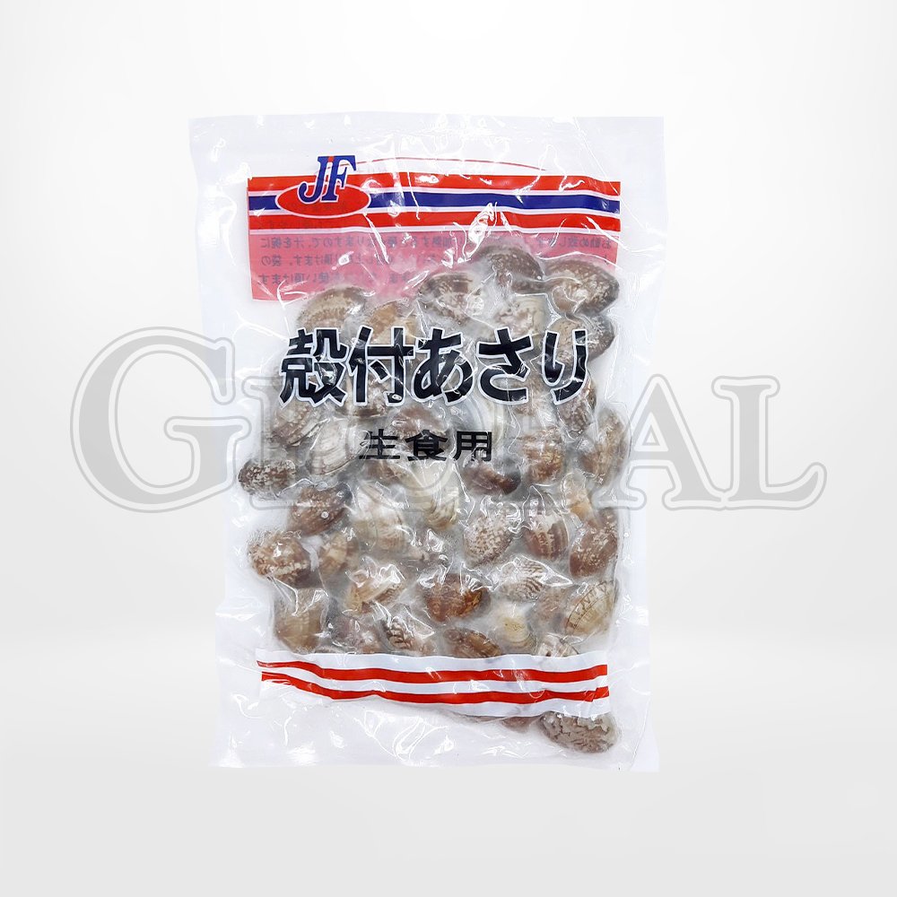 หอยอาซาริต้มทั้งเปลือกแช่แข็ง (Frozen Boiled Asari Clam With Shell Size L)