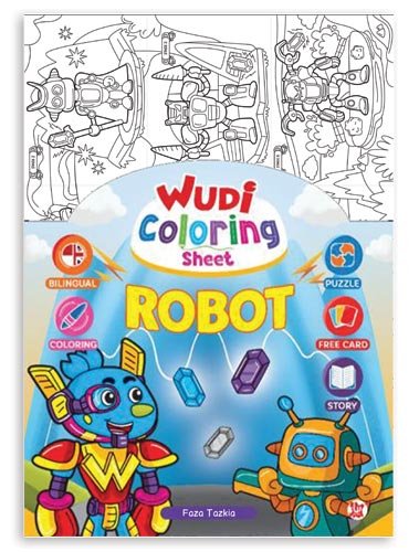 WUDI COLORING SHEET - ROBOT - kawahbookcenter