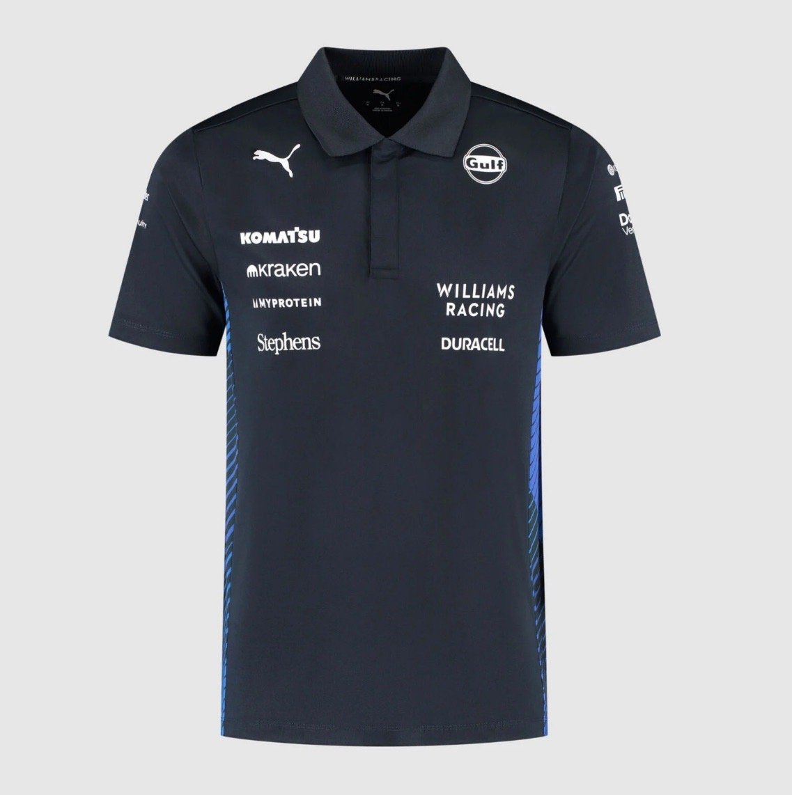 【美品】ウィリアムス　F1 クルーシャツ Williams Racing F1 2025 Men's Team T-Shirt - Navy