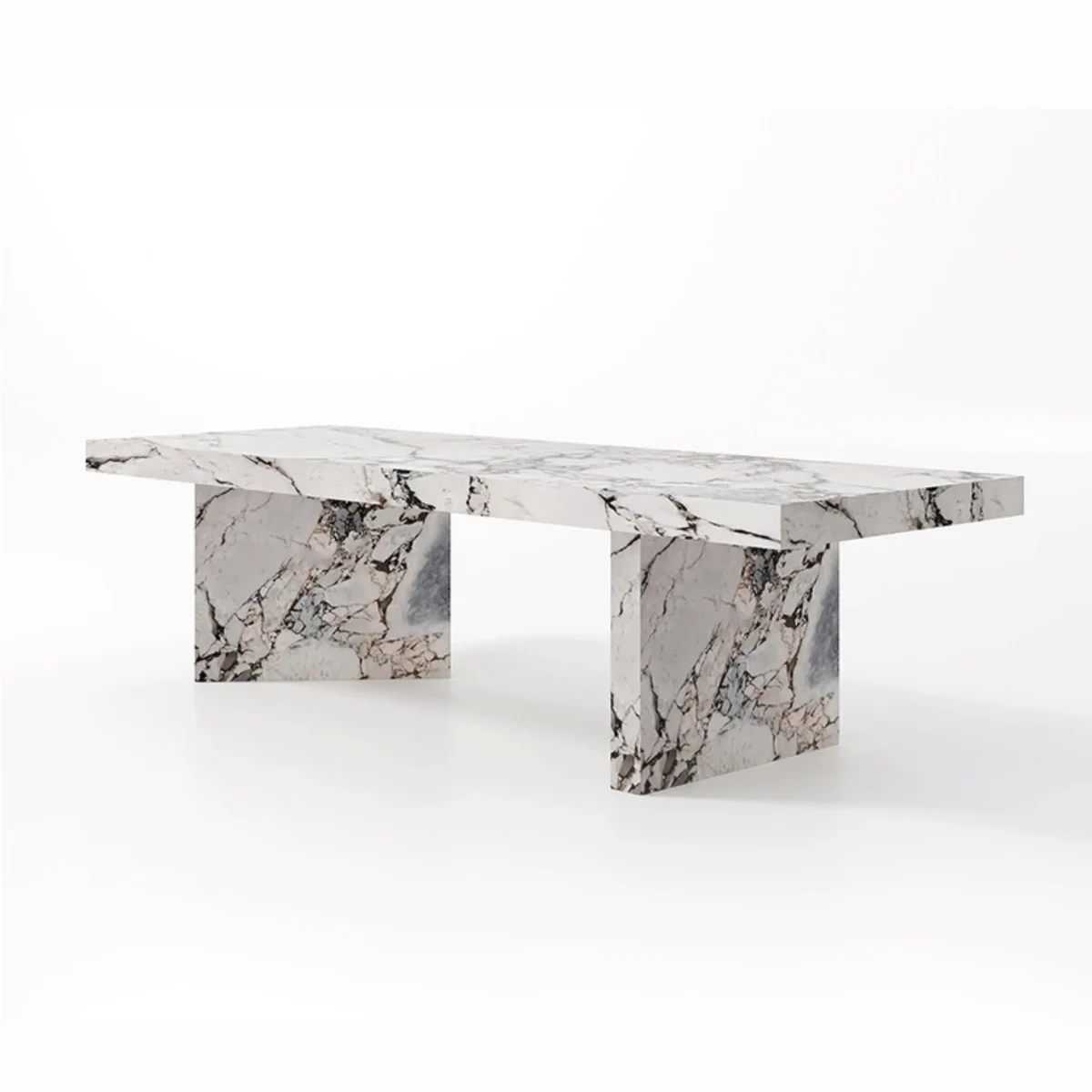 Mable Dining Table Square Thick Sharp Edge