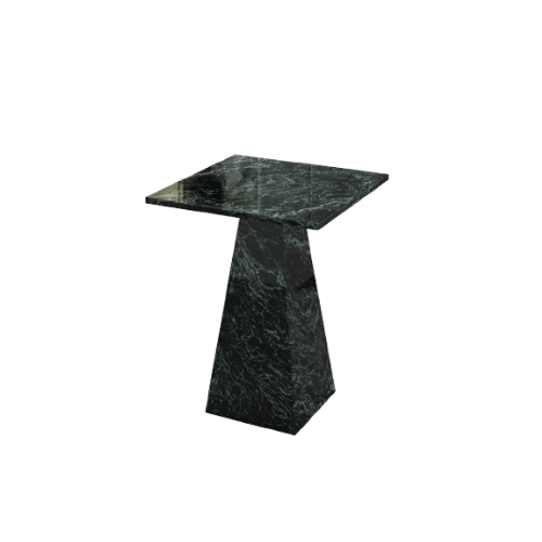 Marble Side Table Pyramid Sharp Leg Pointy