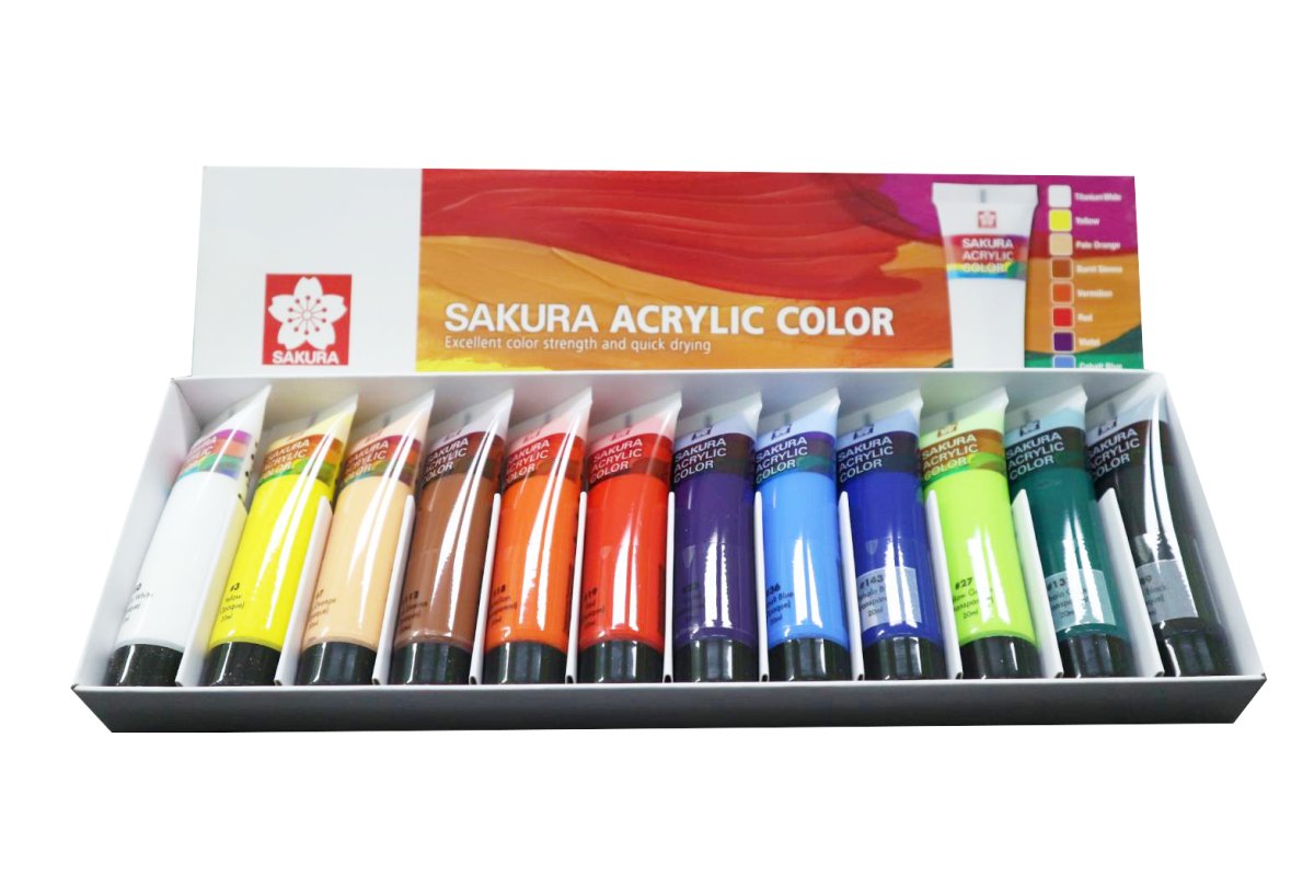 Sakura acrylic color excellent color strength and quick druing