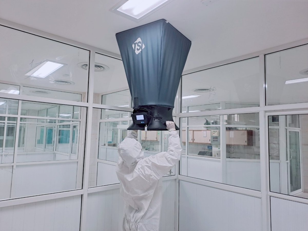 Air flow rate test