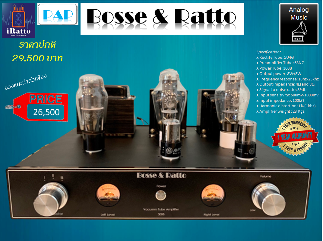 Integrated Amplifier 300B - Irattoaudio