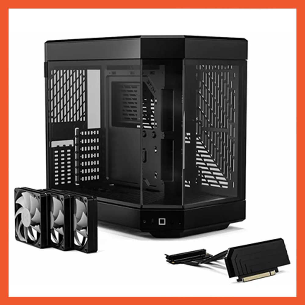 Case Hyte Y60 With 3 Fans And Riser Vertical Gpu Mount