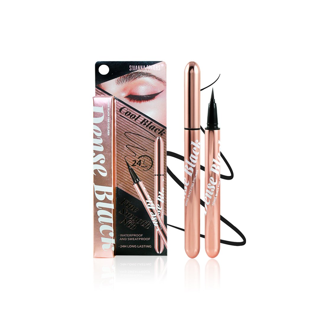 SIVANNA COLORS DENSE BLACK FINE EYELINER
