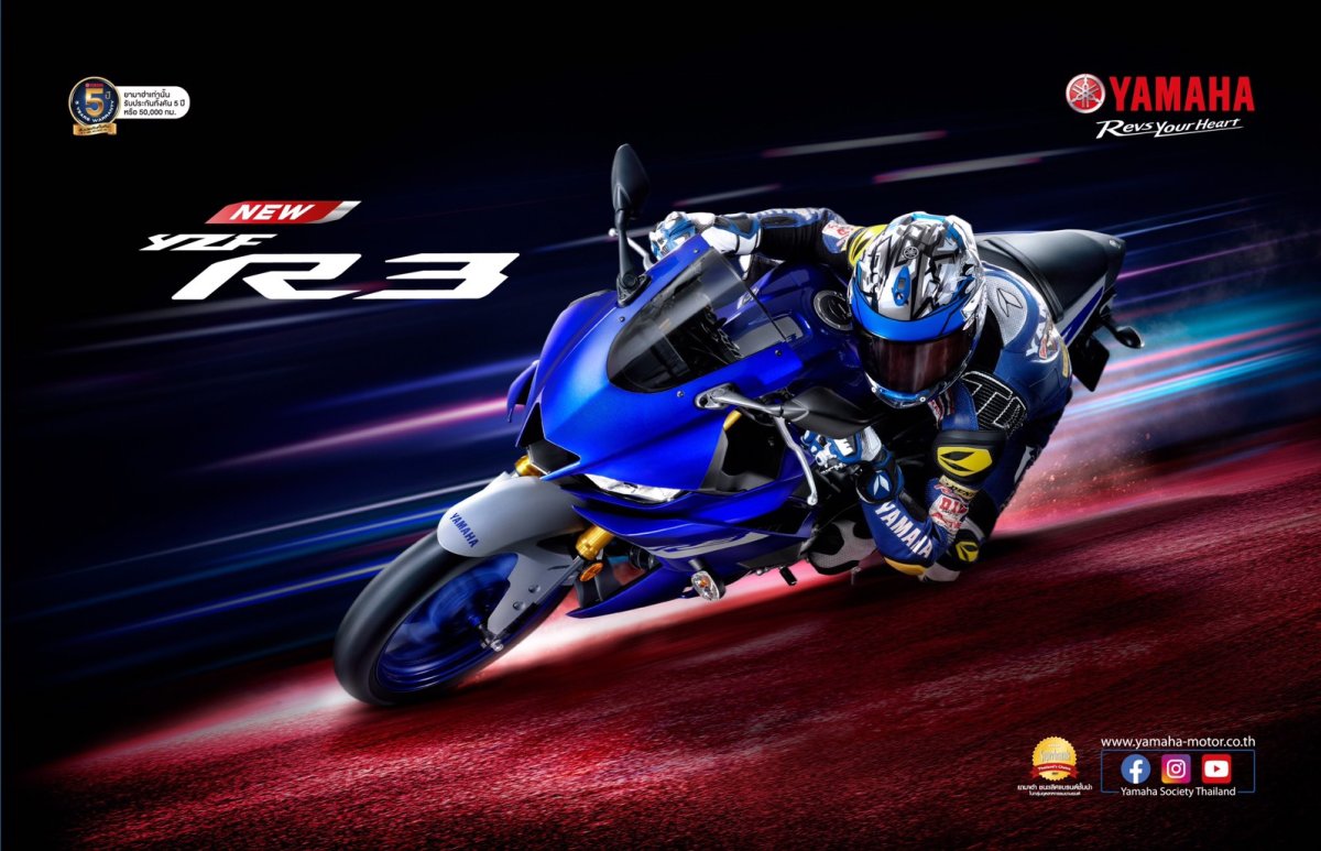 Yellow Speed R Rep 3 NEW YAMAHA YZF-R3 สีใหม่!!! RIDE THE R ANYTIME รถสปอร์ตแท้ สายพันธุ์ R ...