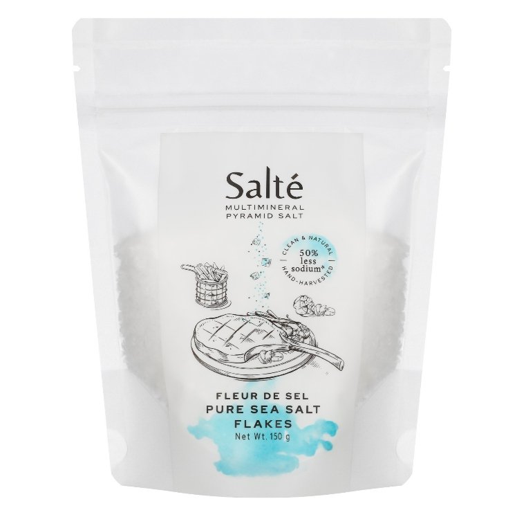 Pure Sea Salt Flakes L Pouch 150 g bakeryland