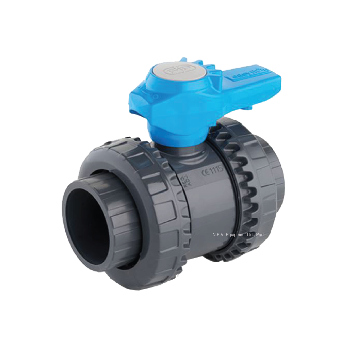 FIP - UPVC SCH80 VEE Easy Fit 2-Way Ball Valve BSPT