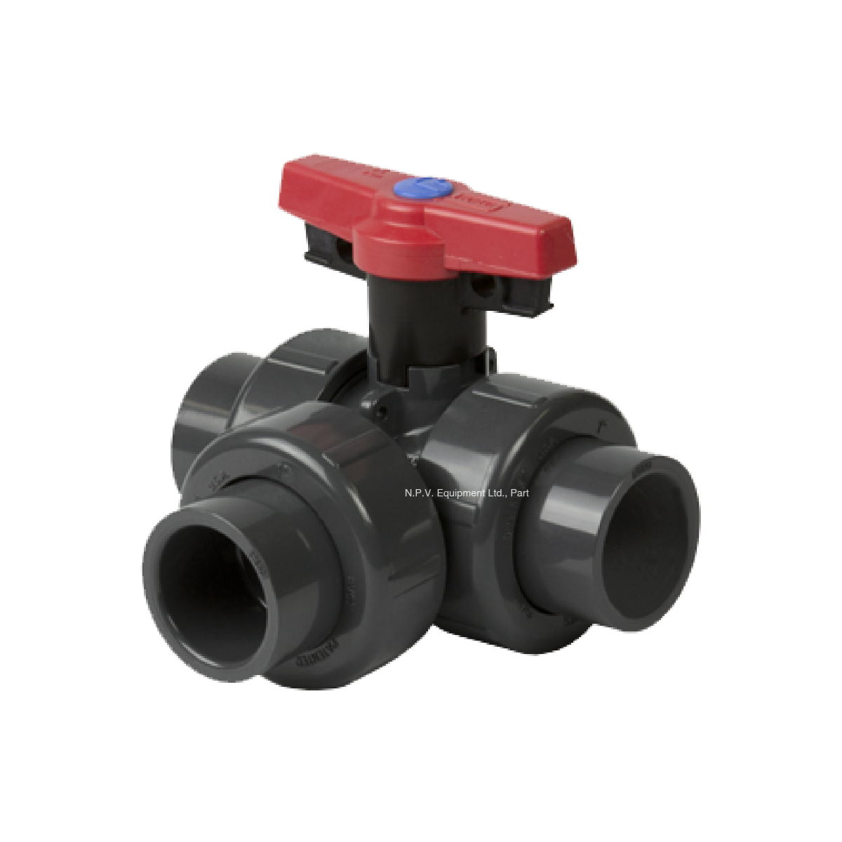 Spears Upvc Sch80 Tu 2000 3 Way Valve Horizontal