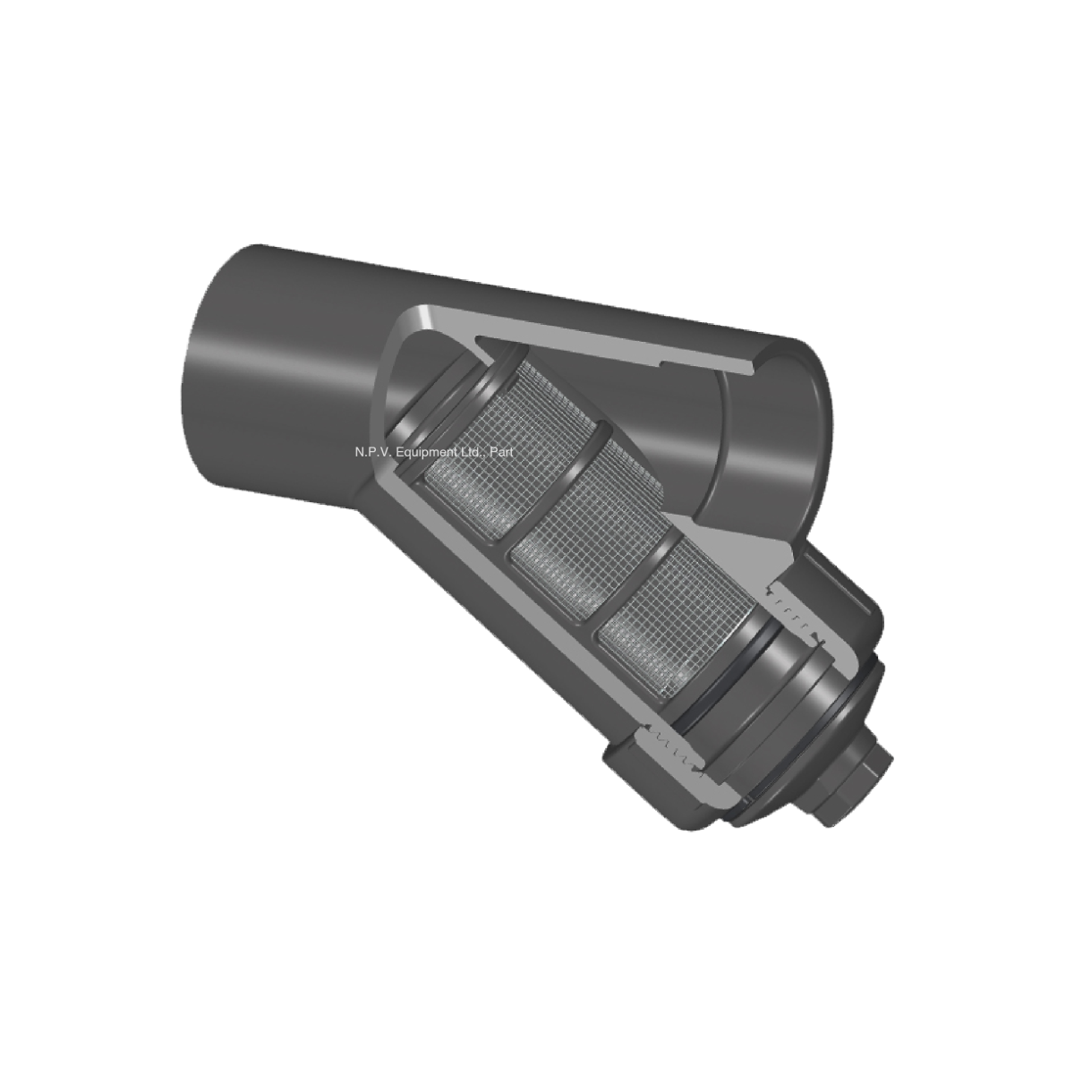 SPEARS - UPVC SCH80 Y-Strainer Socket 8mesh ASTM