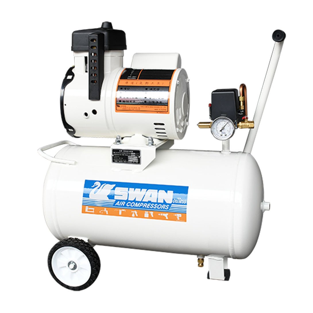 ปั๊มลมสวอนแบบไม่ใช้น้ำมัน swan oil free compressor DR-115-30L