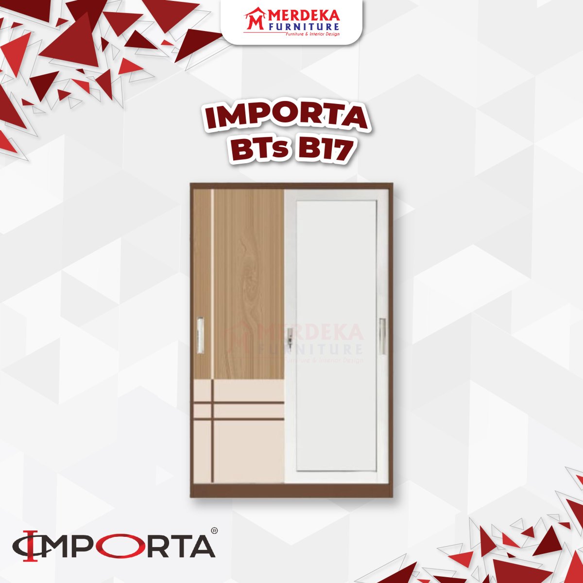 LEMARI SLIDING BESI Importa BTS S02 B17 FM