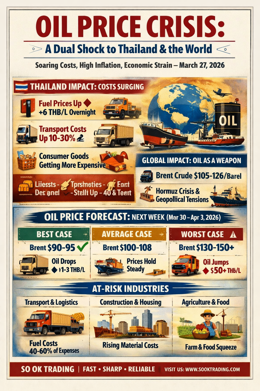 Oil Shock 2026: Global Inflation Catalyst & Thailand’s Dual
