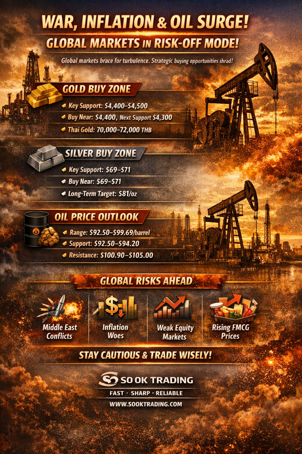 War & Oil Surge! Global Markets in Risk-Off Mode (March2026)