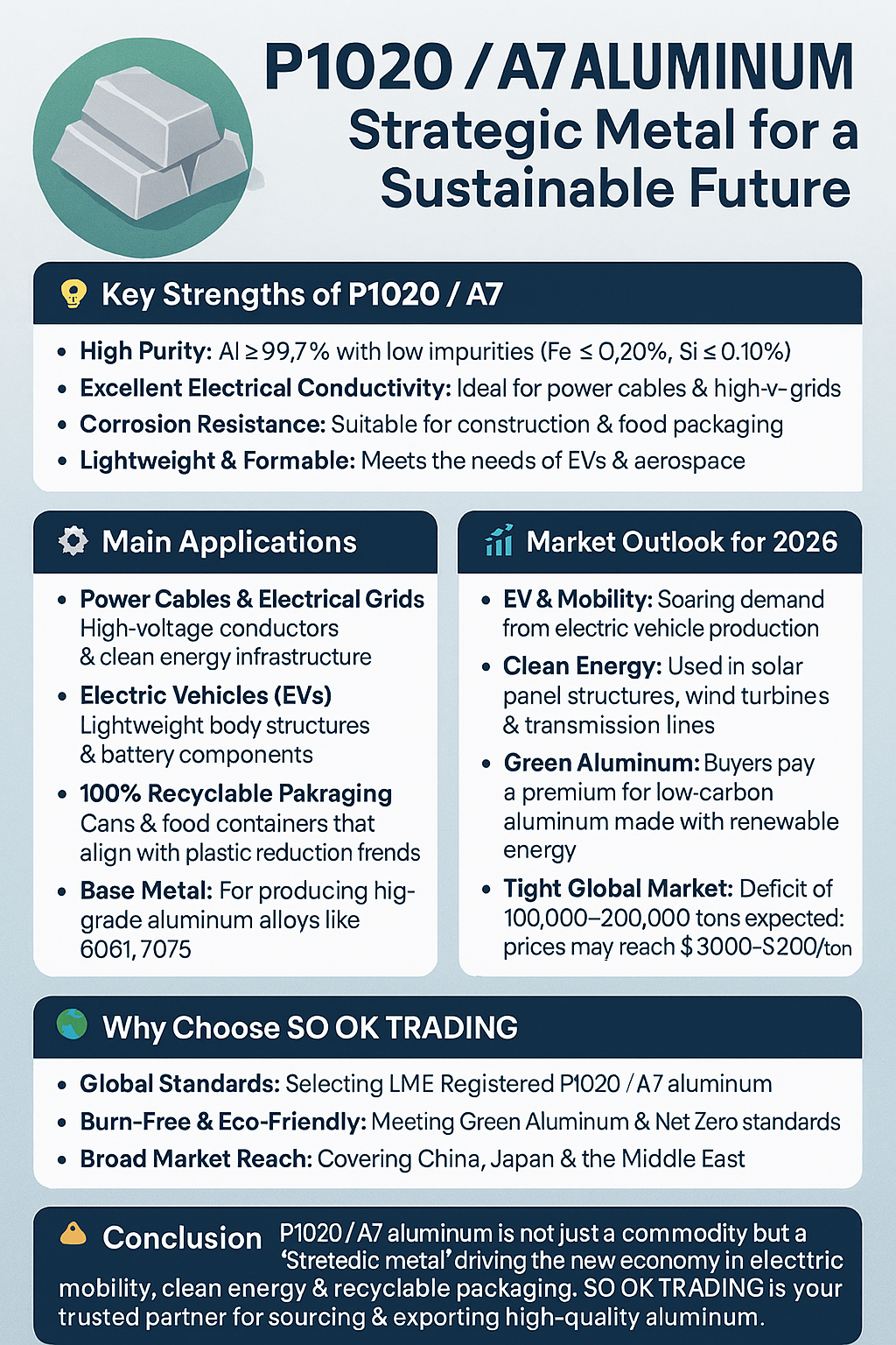 Aluminum P1020 / A7 — The Strategic Metal Powering EVs, Clean Energy ...