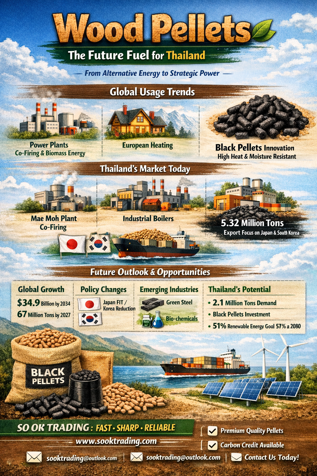 Wood Pellets: Strategic Energy of the Future — Thailand’s Golden ...