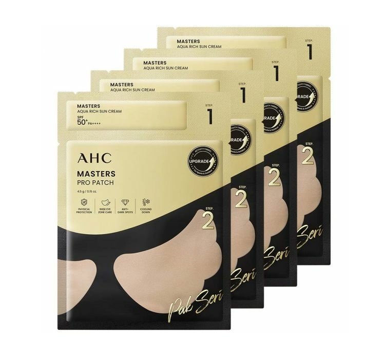 AHC Masters Pro Patch 8g+Sunscreen SPF50+ PA++++ 1.5ml 4 sets testerkorea