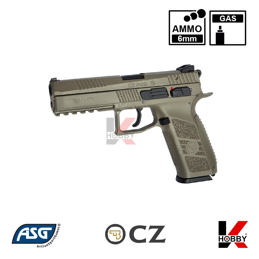 ASG CZ P09 TAN GBB AIRSOFT