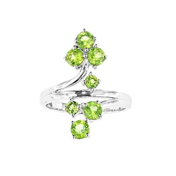 925 Sterling Silver Ring with Peridot nksilver