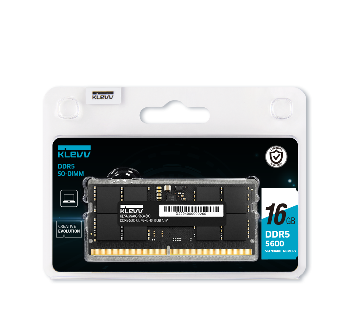 KLEVV DDR5 5600 16GB×2 KLEVV launches DDR5-5600 memory in U-DIMM and SO-DIMM form