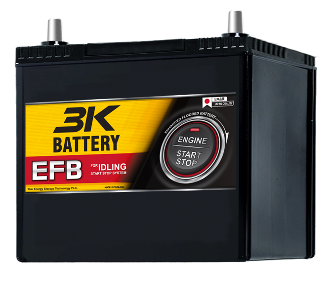 Battery 3K N55EFB (EFBEnhanced Flooded Battery Type) 12V 55Ah rungseng