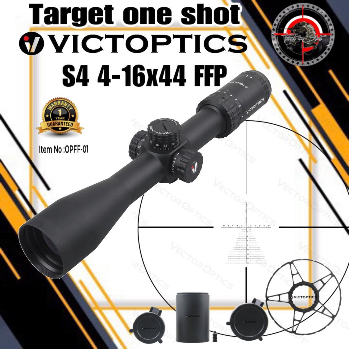 Vector Optics S4 Ffp Scope 4 16x44mm Avec Reglage De Parallaxe