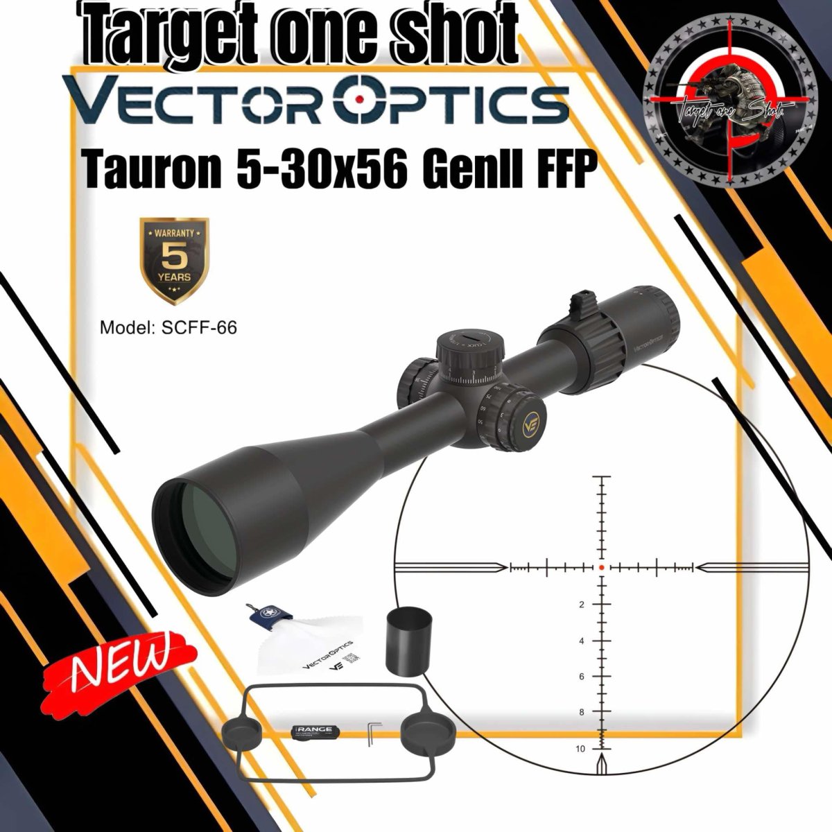 Vector optics Tauron 5-30x56 GenII Rifle Scope(Taurus)