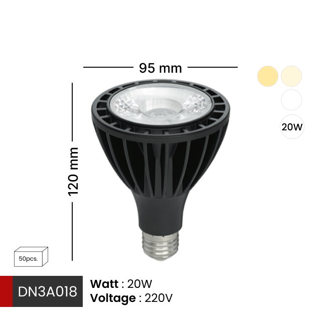DNER LED PAR30 20W E27