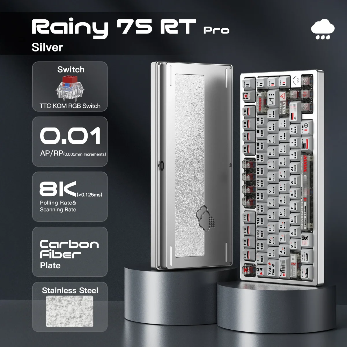 Rainy75 Lite Silver（WOBKEY RAINY75 Review｜A unique