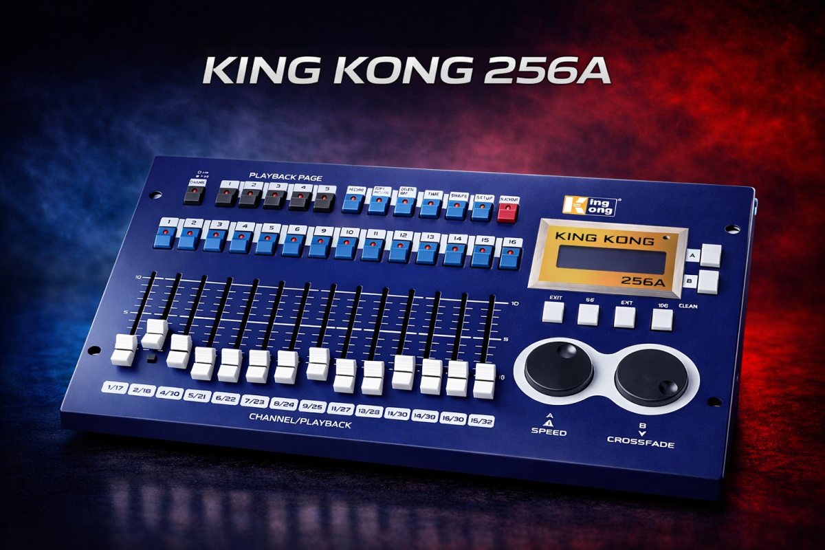 KINGKONG รุ่น KK 256A บอร์ดคุมไฟเวที สําหรับ Beam Par Moving Led DMX