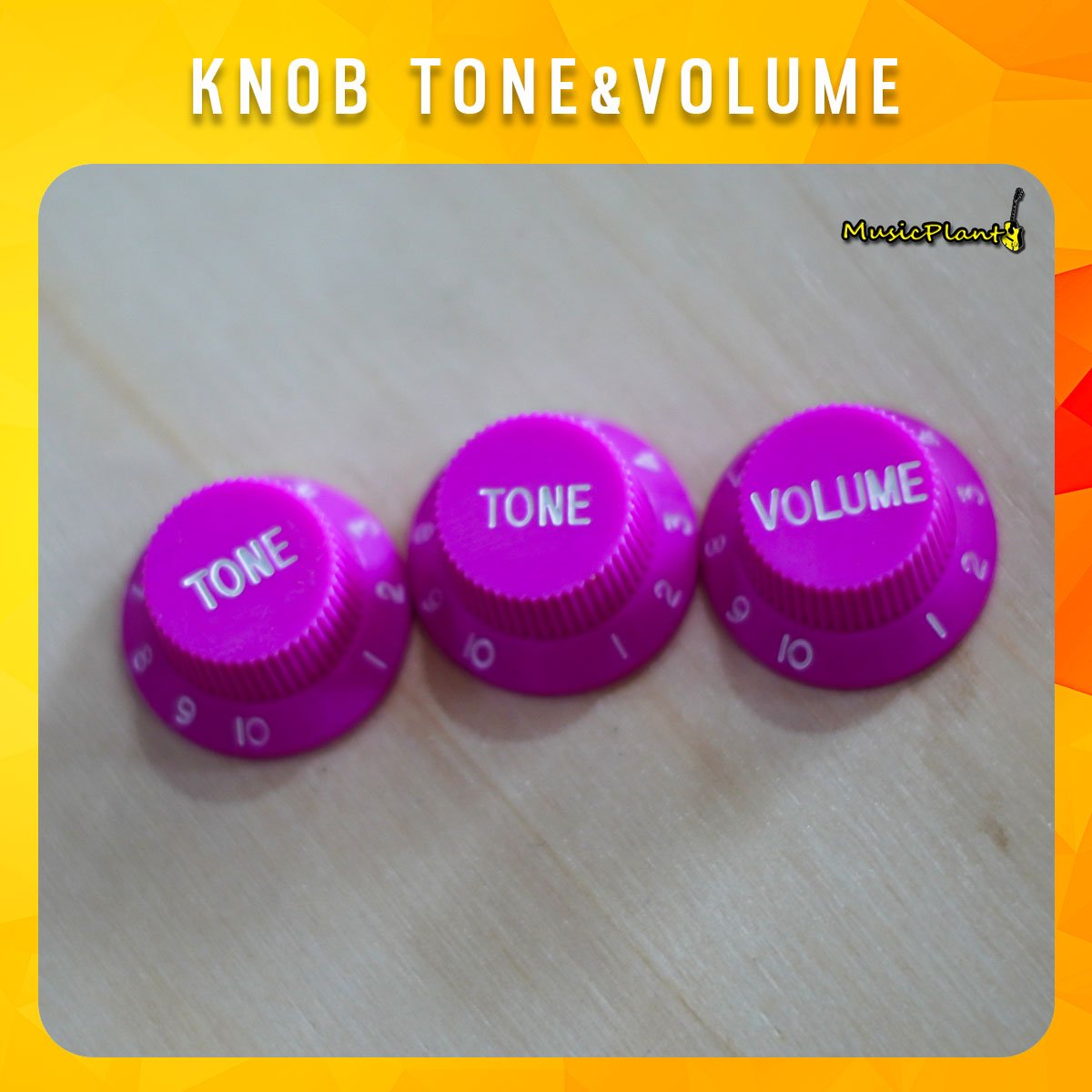 Guitar Knob ฝาครอบวอลลุมกีตาร์ ทรง Strat musicplant