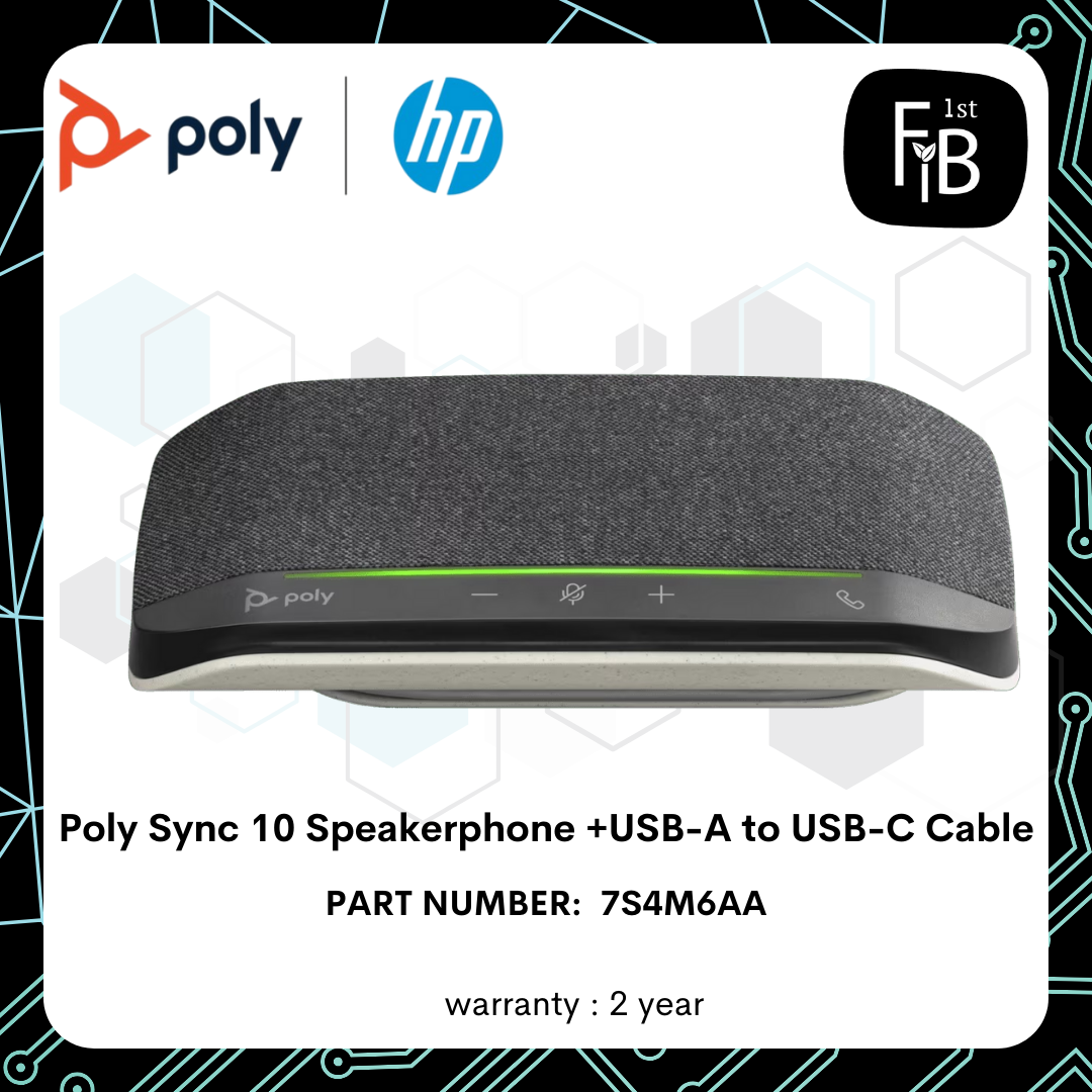 Polysync 10 Poly Sync 10 Speakerphone +USB-A to USB-C Cable
