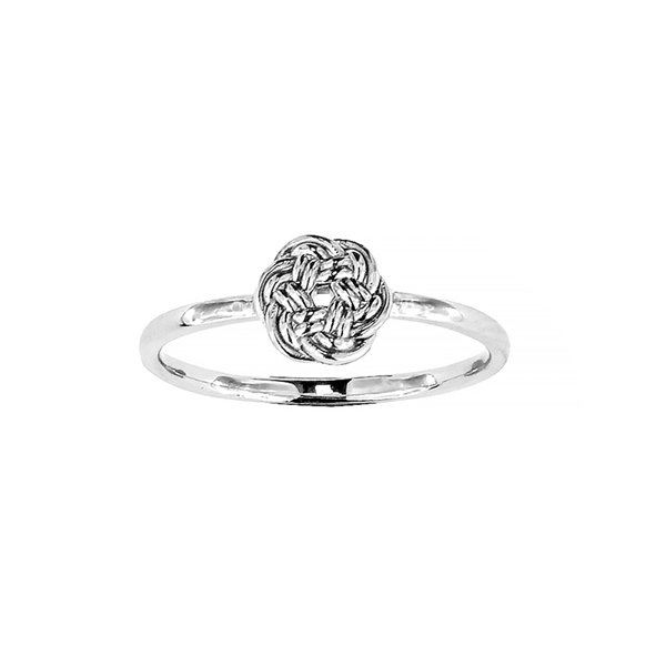 Sterling Silver Rattan Bali Ring