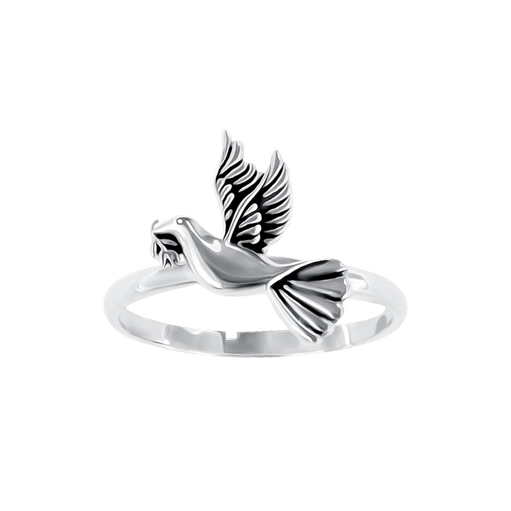 Sterling Silver Dove Ring