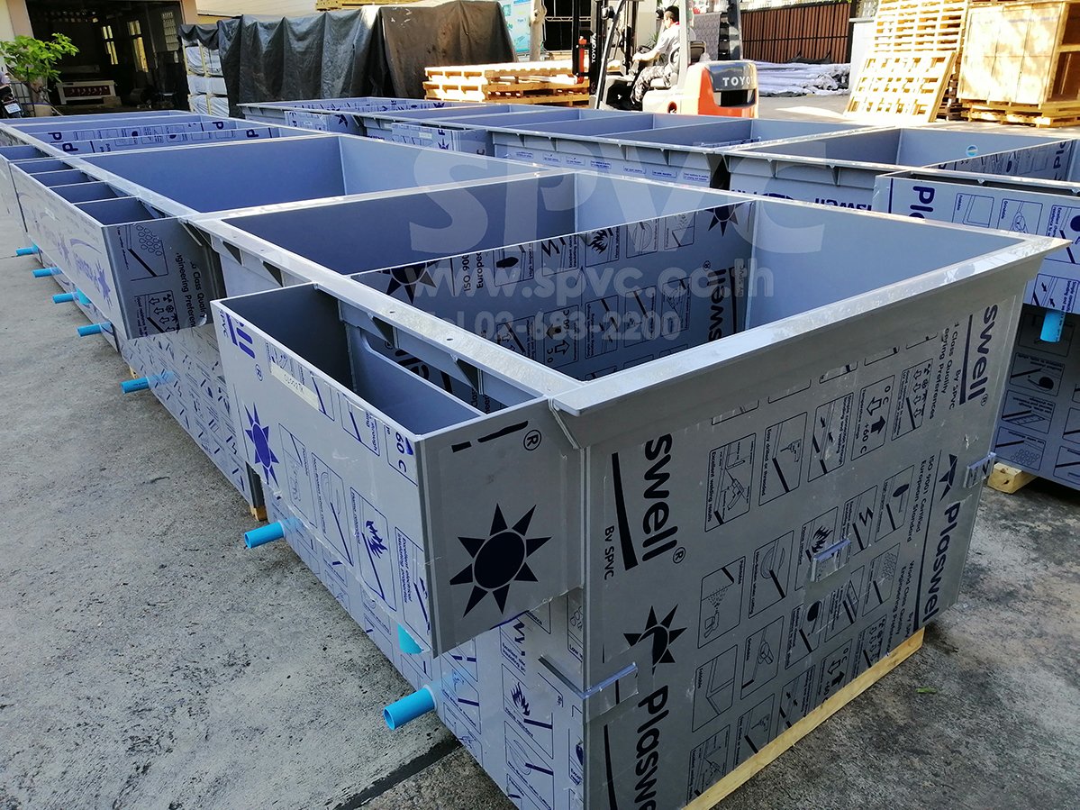 ถังพีวีซี (PVC Tank) รับผลิตถัง PVC ถังไลน์ชุบ ถังเคมี