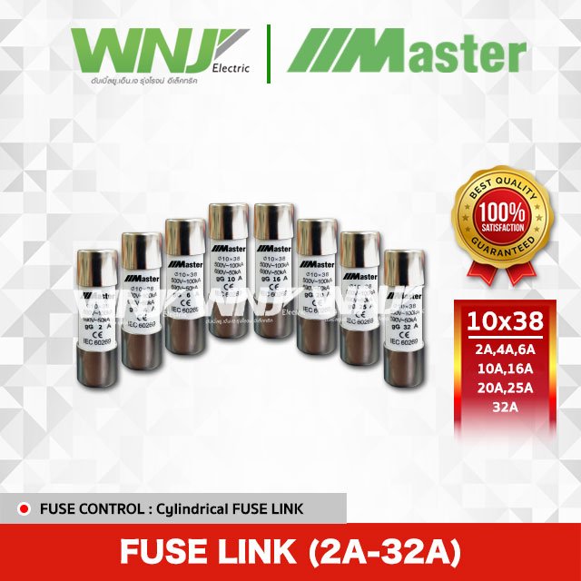 Cylindrical Fuse Link ลูกฟิวส์ยี่ห้อ MASTER