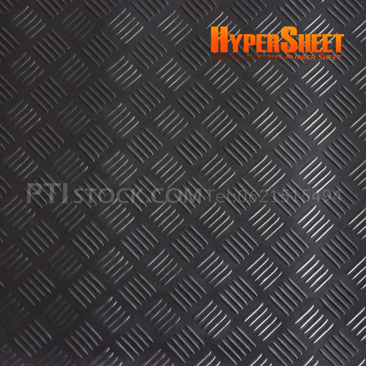 Checkered Patterned Rubber Mat (AntiSlip Mat) Thickness 5 mm ptistock