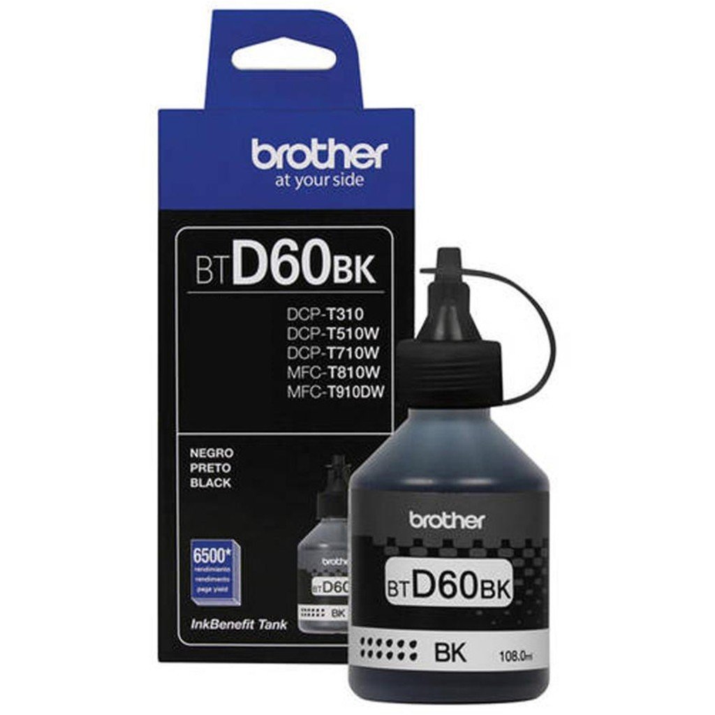 Brother 4 Pieces - BTD60BK/BT5000CMY Ink Bottles for DCP