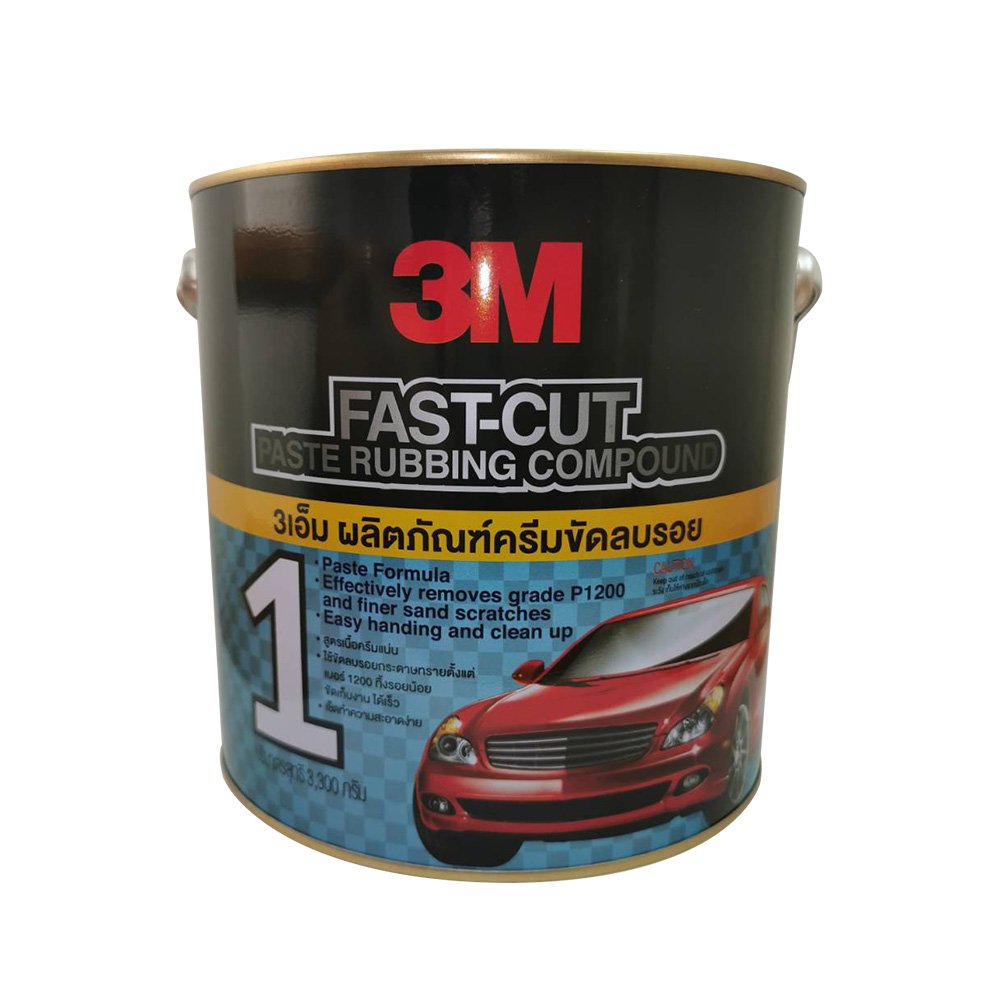3M Fast-cut Paste Rubbing Compound NO.1 ขนาด 3.3 kg.
