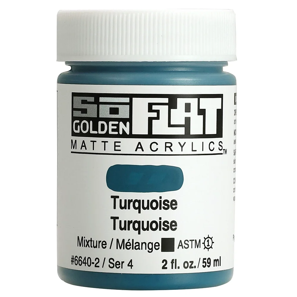 Golden So Flat Matte Acrylic Paint- Turquoise
