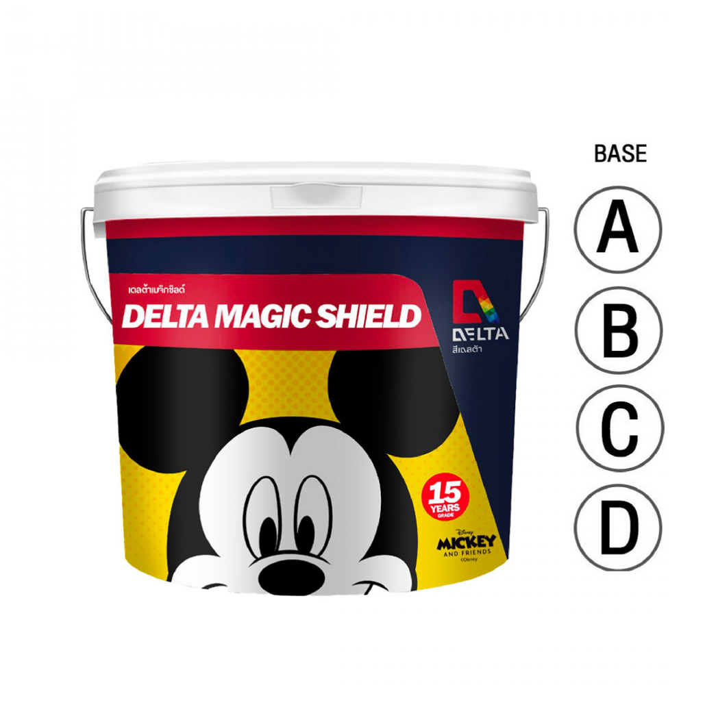 DELTA สีน้ำกึ่งเงาภายใน รุ่น Magic Shield
